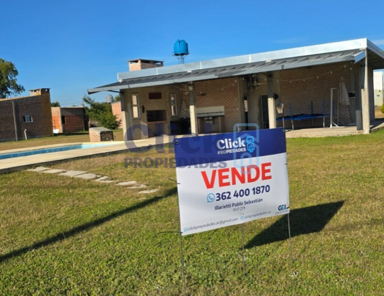 Quincho con potencial en barrio privado