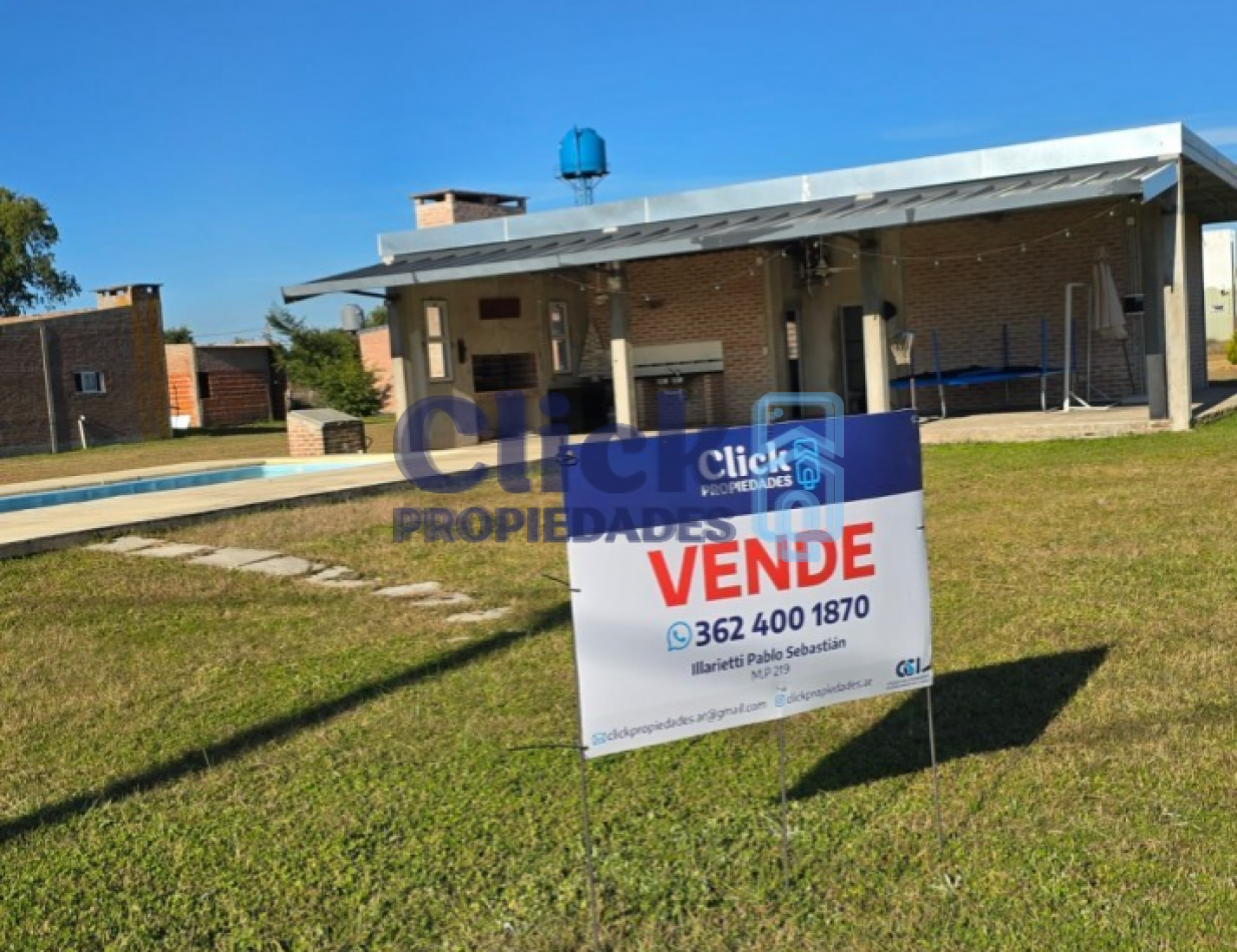 Quincho con potencial en barrio privado