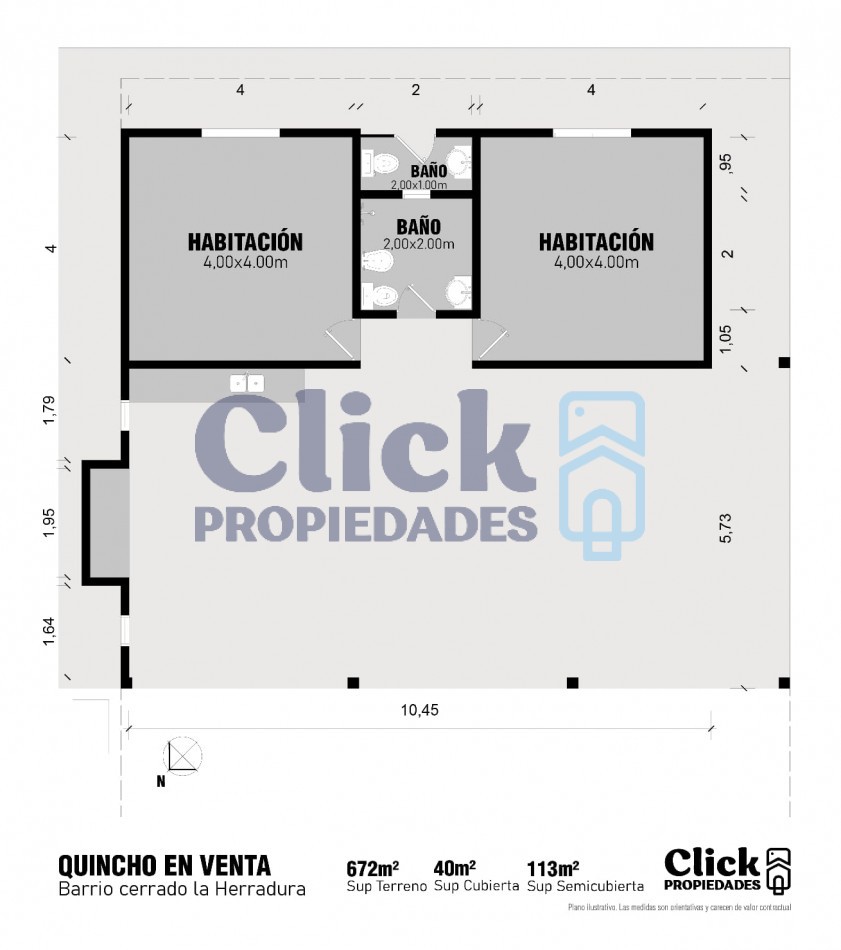 Quincho con potencial en barrio privado
