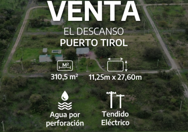 Terreno  ideal para proyectar tu casa permanente o de fin de semana